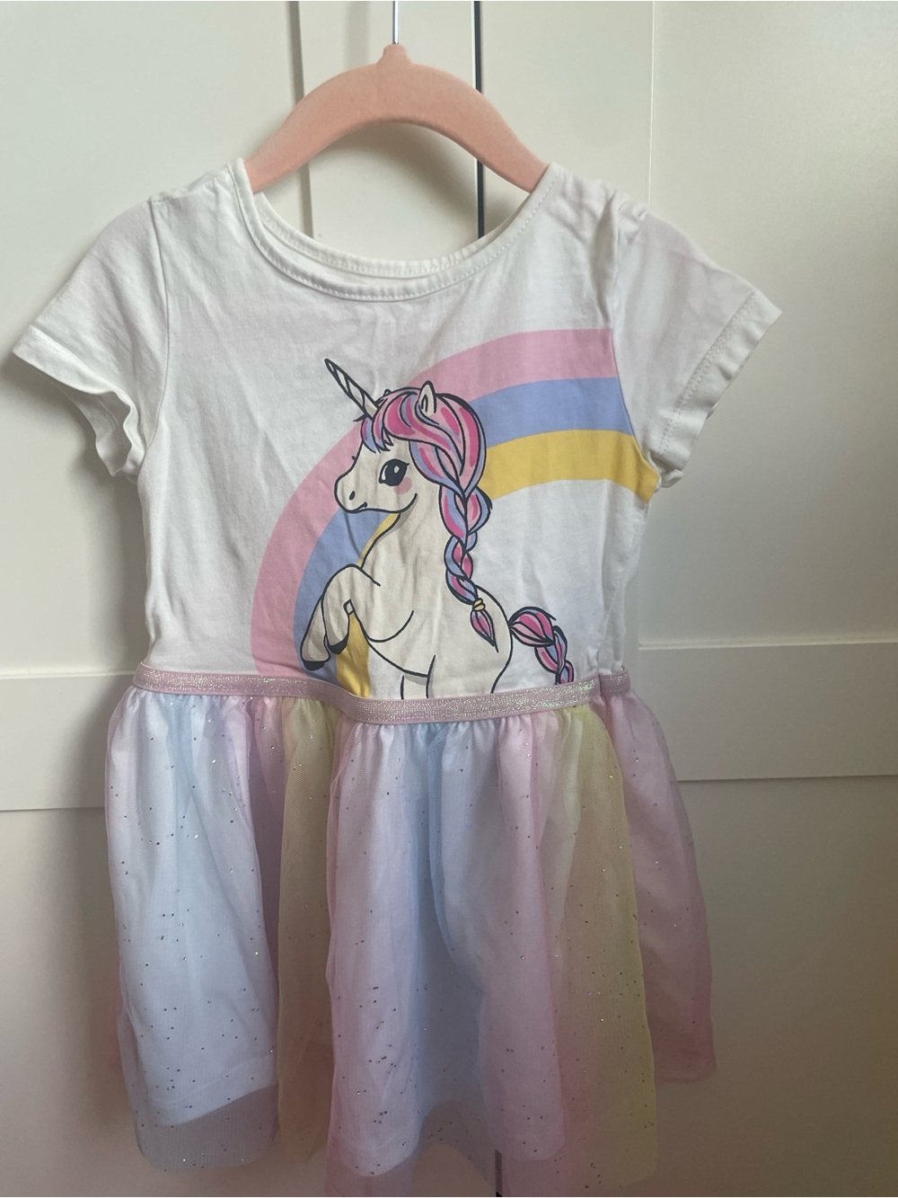 H & M girls unicorn shirt dress